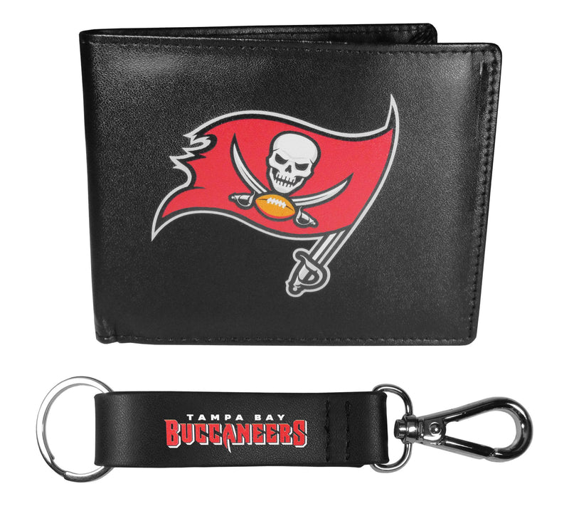 Siskiyou Sports NFL Leather Bi-Fold Wallet & Strap Key Chain — View 62