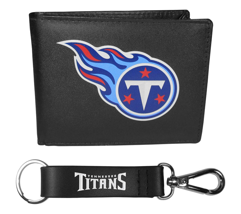 Siskiyou Sports NFL Leather Bi-Fold Wallet & Strap Key Chain — View 63