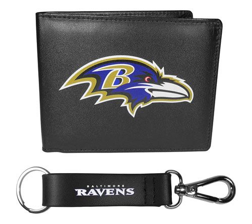 Siskiyou Sports NFL Leather Bi-Fold Wallet & Strap Key Chain — View 32