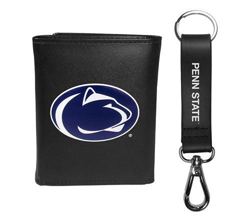 Siskiyou Sports College Leather Tri-Fold & Strap Key Chain — View 2