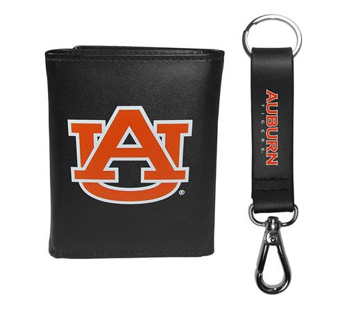 Siskiyou Sports College Leather Tri-Fold & Strap Key Chain — View 3