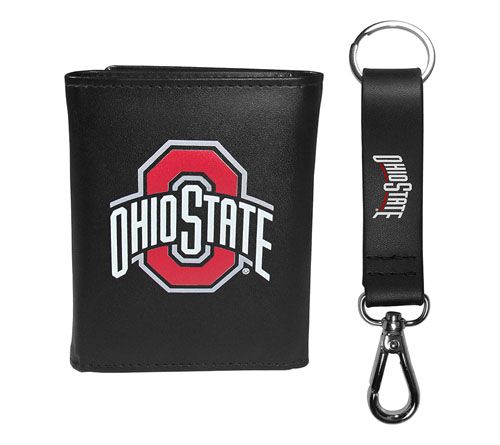 Siskiyou Sports College Leather Tri-Fold & Strap Key Chain — View 15