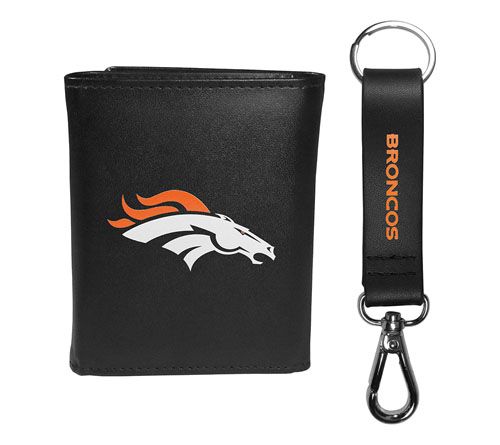 Siskiyou Sports NFL Leather Tri-Fold Wallet & Strap Key Chain — View 6