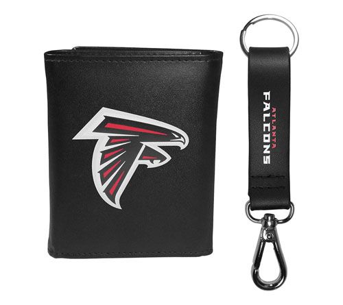Siskiyou Sports NFL Leather Tri-Fold Wallet & Strap Key Chain — View 24