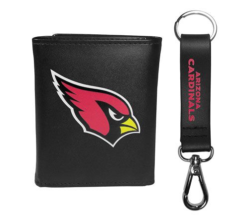 Siskiyou Sports NFL Leather Tri-Fold Wallet & Strap Key Chain — View 26