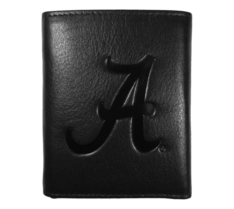Siskiyou Sports College Embossed Leather Tri-fold Wallet — Main view
