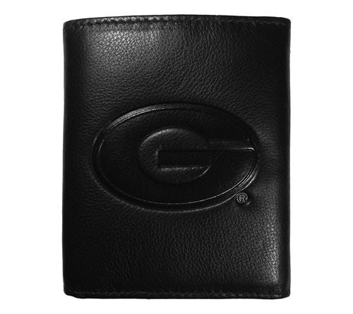 Siskiyou Sports College Embossed Leather Tri-fold Wallet — View 6