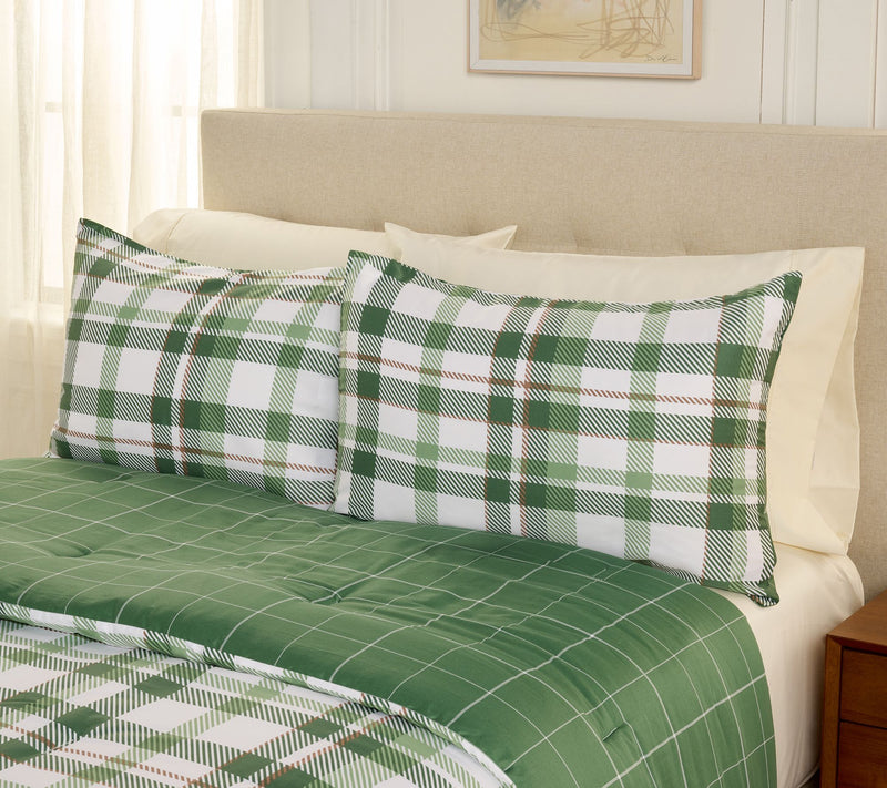 Martha Stewart Plaid Comforter Set - King — View 3