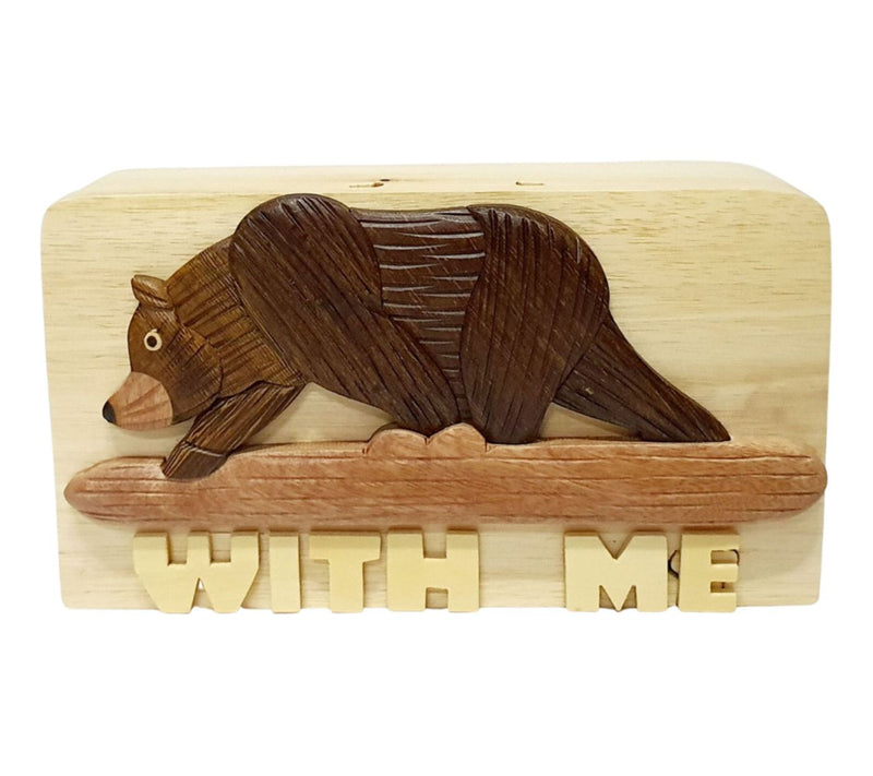 Carver Dan's Bear with Me Puzzle Box — Main view