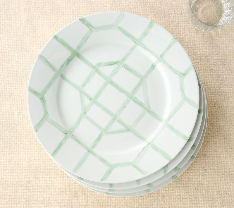 Mrs. H by Dee Hilfiger Set of 4 Porcelain Dinner Plates — View 5