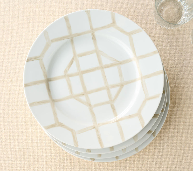Mrs. H by Dee Hilfiger Set of 4 Porcelain Dinner Plates — View 6