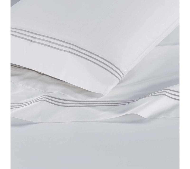 Superior Chain Links Cotton Embroidered Bed Sheet Set-Queen — View 5