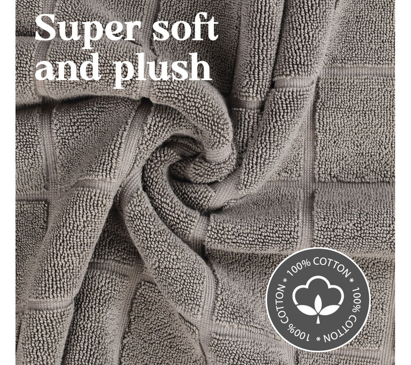 Superior 2 Piece Nora Cotton Absorbent Geometric Bathmats Set — View 7
