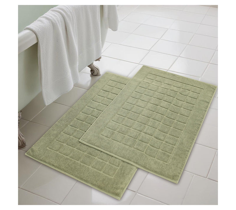 Superior 2 Piece Nora Cotton Absorbent Geometric Bathmats Set — View 31
