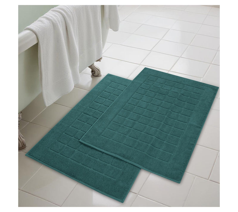 Superior 2 Piece Nora Cotton Absorbent Geometric Bathmats Set — View 41