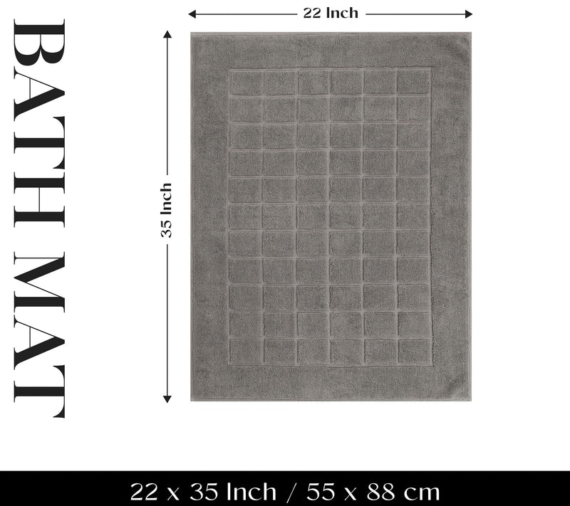 Superior 2 Piece Nora Cotton Absorbent Geometric Bathmats Set — View 5