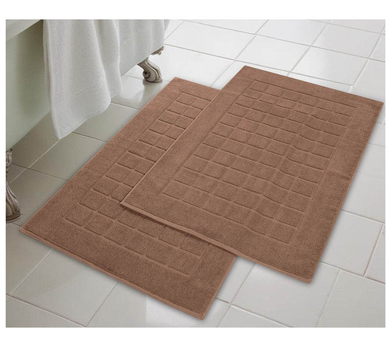 Superior 2 Piece Nora Cotton Absorbent Geometric Bathmats Set — View 44