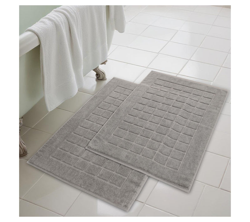 Superior 2 Piece Nora Cotton Absorbent Geometric Bathmats Set — View 47