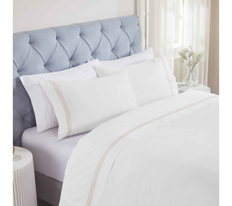 Superior Brandon Cotton Embroidered Bed Sheet Set-King — View 12