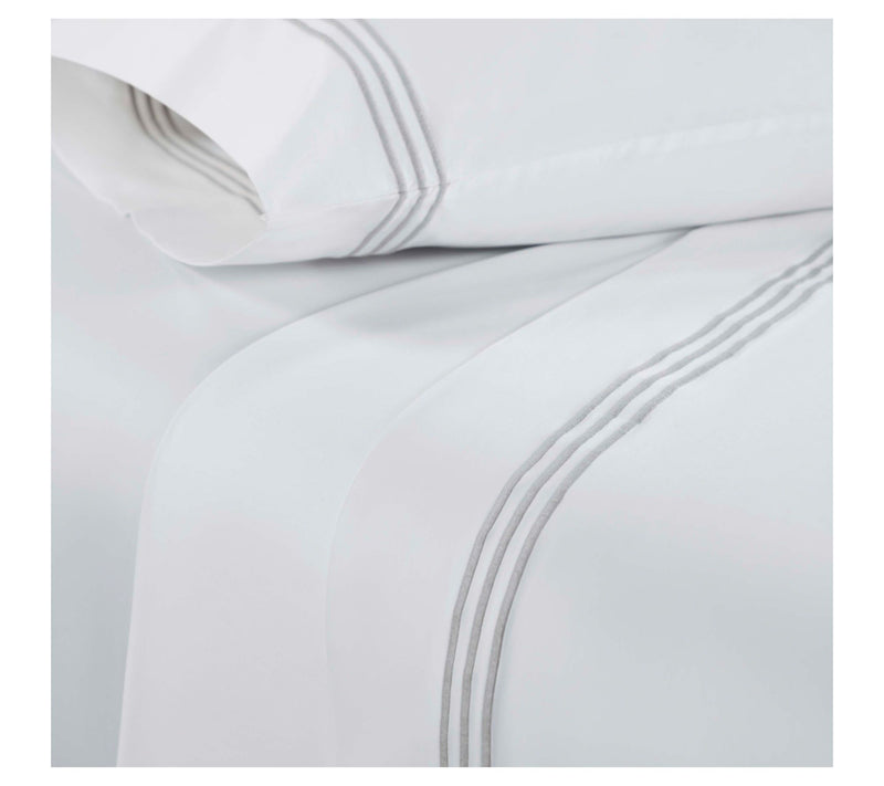 Superior Brandon Cotton Embroidered Bed Sheet Set-King — View 5