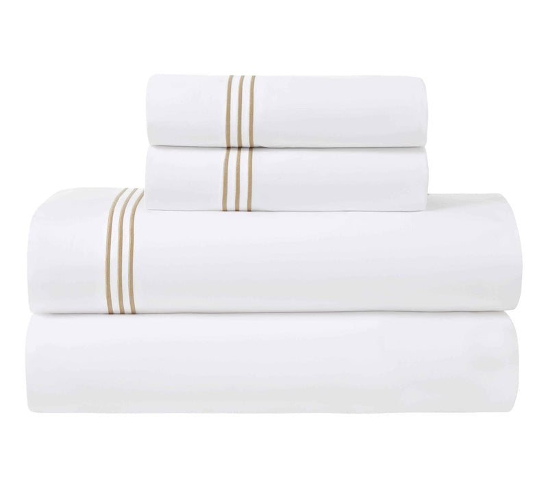 Superior Brandon Cotton Embroidered Bed Sheet Set-TW/XL — View 12