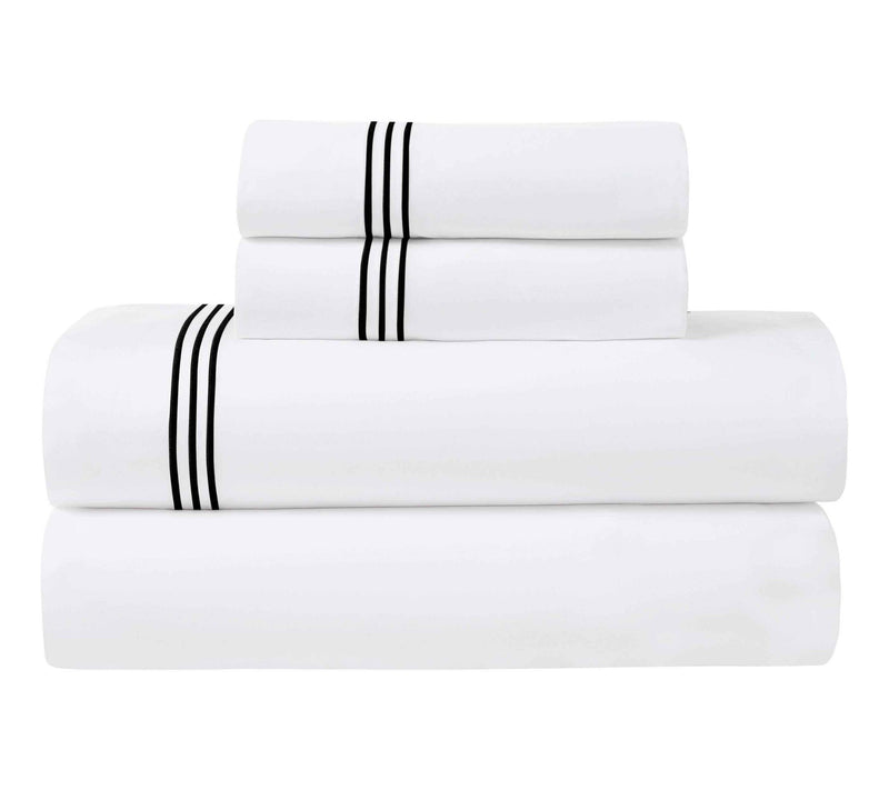 Superior Brandon Cotton Embroidered Bed Sheet Set-TW/XL — View 16
