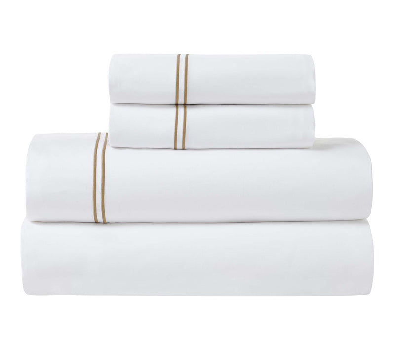 Superior Fieldstone Cotton Embroidered Bed Sheet Set-Twin XL — View 12