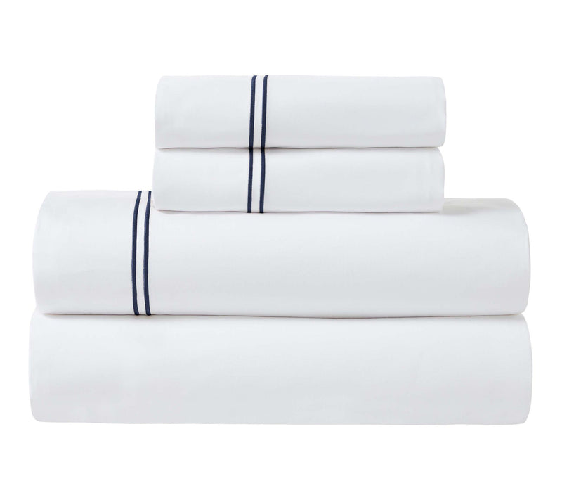 Superior Fieldstone Cotton Embroidered Bed Sheet Set-Twin XL — View 13