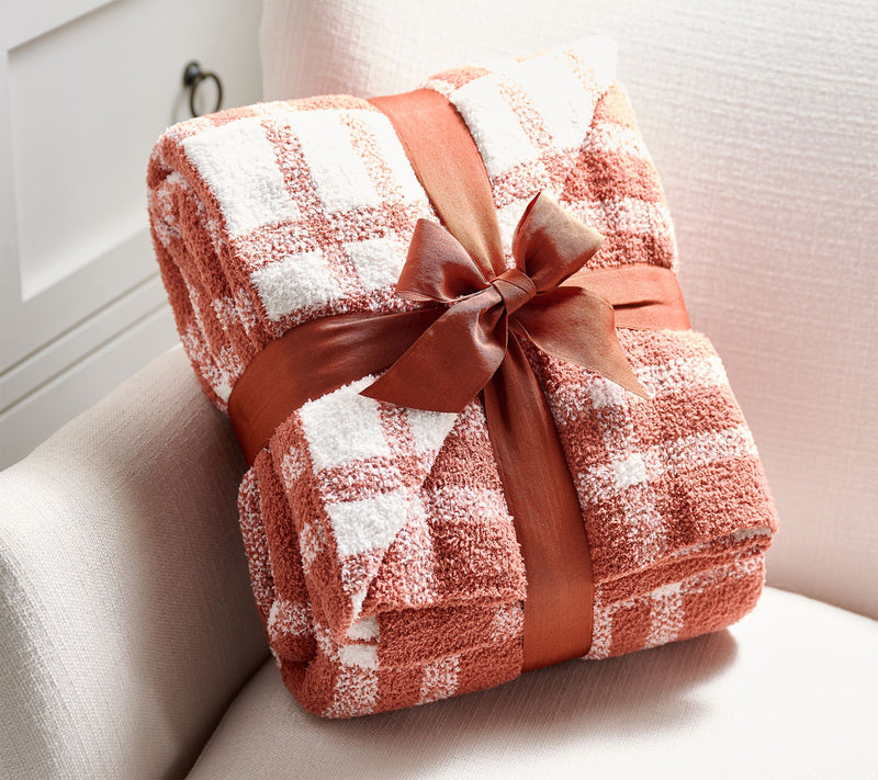 Home Reflections Reversible Cozy Knit 60x70 Plaid Throw — View 4