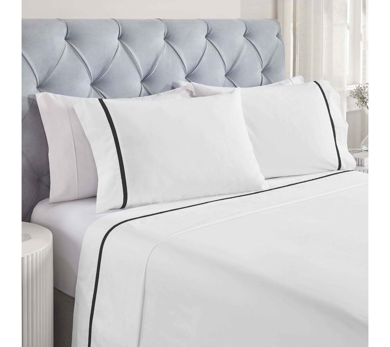 Superior Riverton Cotton Embroidered Sheet Set, Queen — View 16