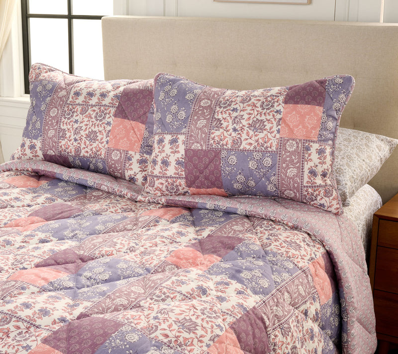 Home Reflections Patchwork Comforter & Sham Set- Full — View 8