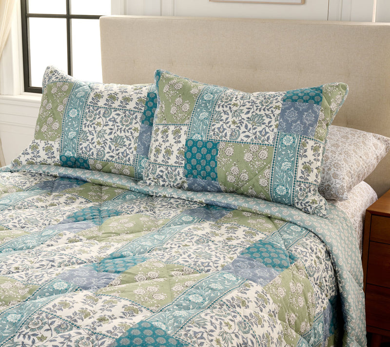 Home Reflections Patchwork Comforter & Sham Set- Full — View 9