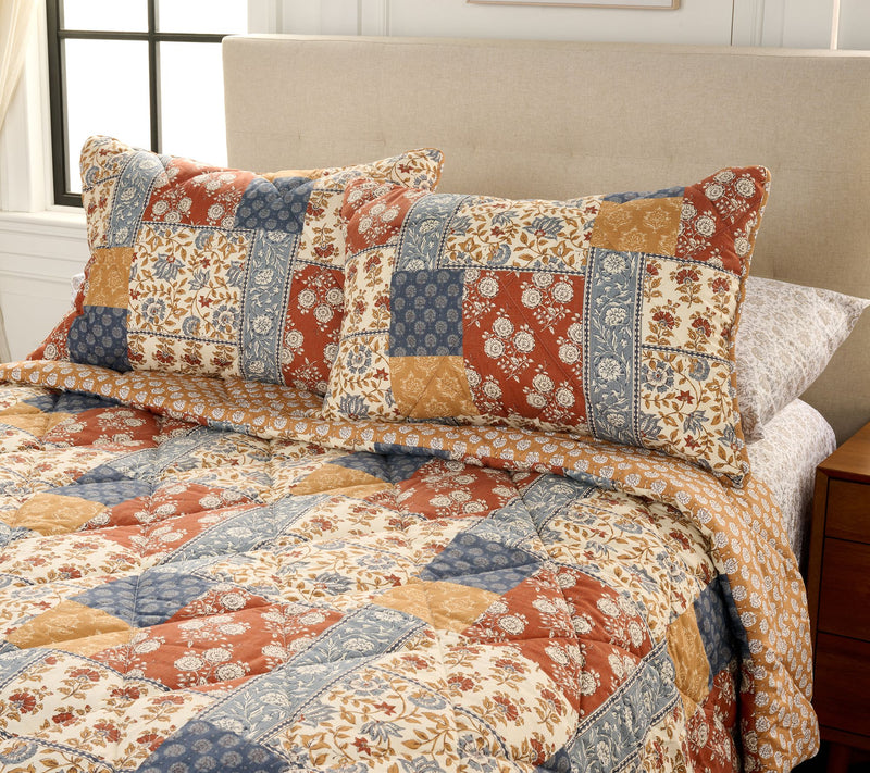 Home Reflections Patchwork Comforter & Sham Set- Full — View 10