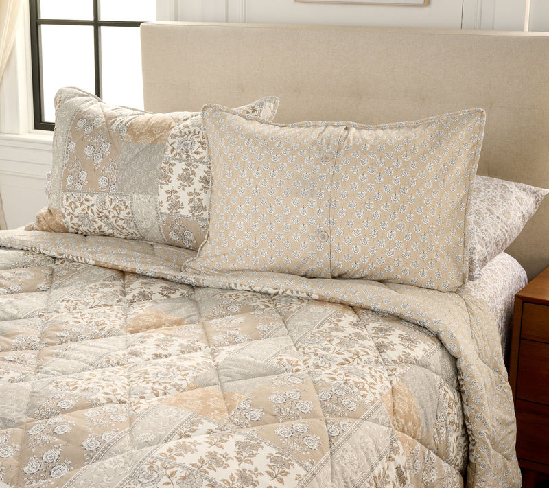 Home Reflections Patchwork Comforter & Sham Set- Queen — View 2