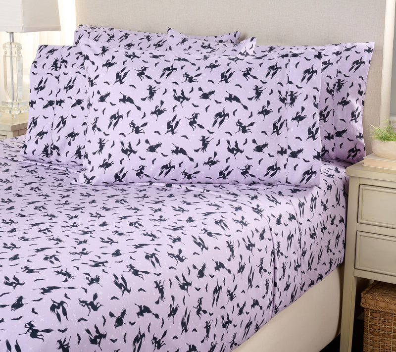 Home Reflections Double Brushed Halloween 6pc Sheet Set — View 11