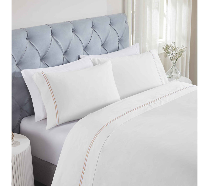 Superior Fieldstone Cotton Embroidered Bed Sheet Set-Cal/King — View 12