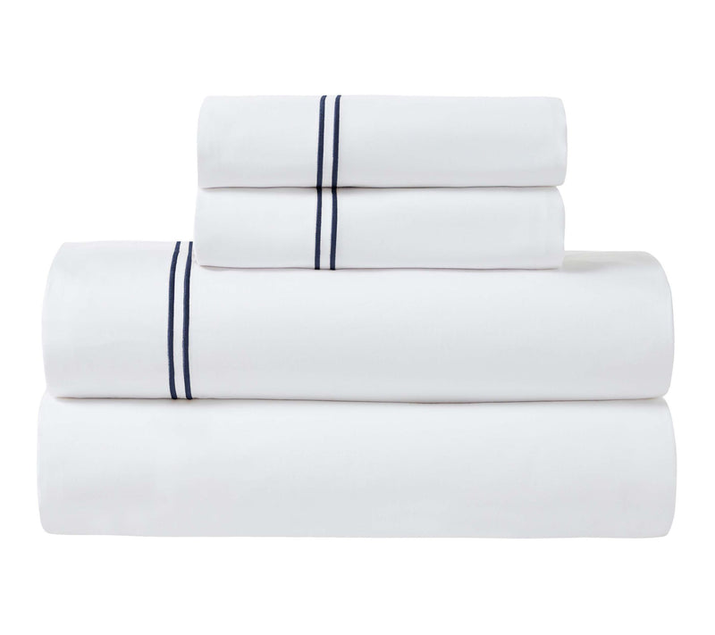 Superior Fieldstone Cotton Embroidered Bed Sheet Set-Twin — View 13