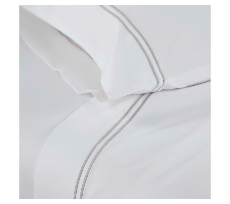 Superior Fieldstone Cotton Embroidered Bed Sheet Set-Twin — View 6