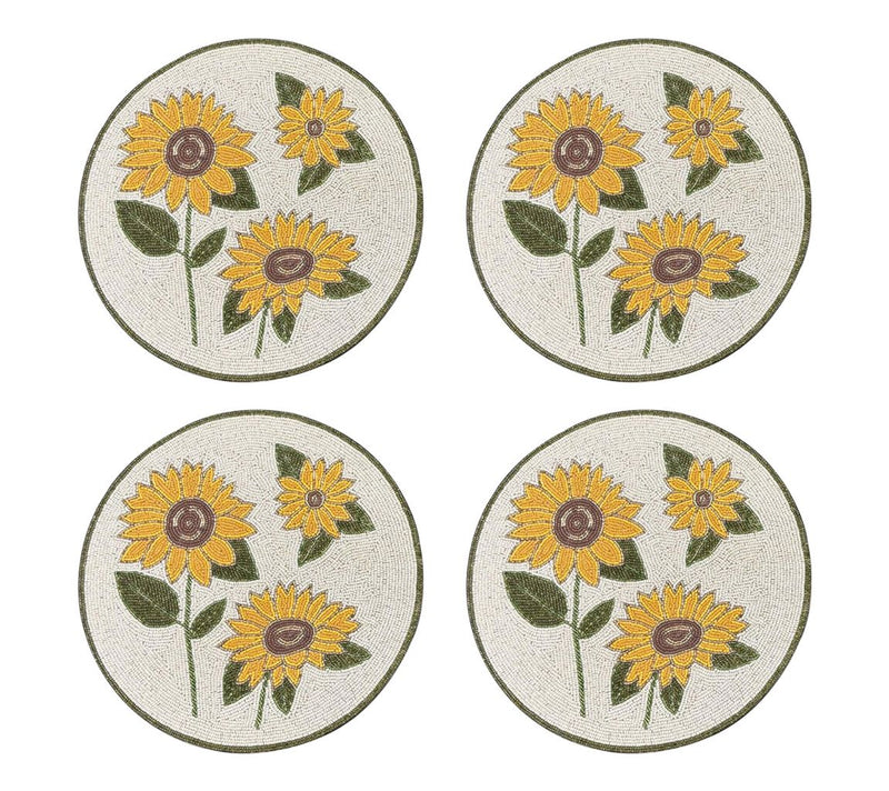 Temp-tations Set of 4 14" Beaded Placemats — Main view