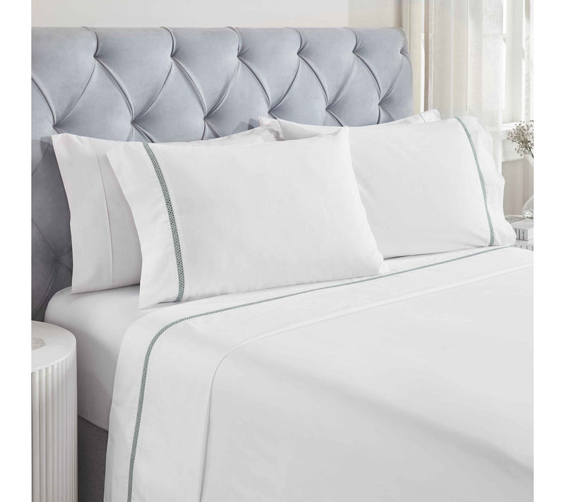 Superior Riverton Cotton Embroidered Sheet Set, Full — View 14