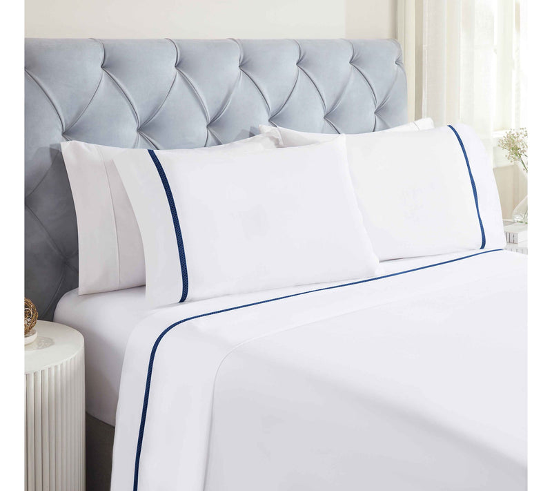 Superior Riverton Cotton Embroidered Sheet Set, Full — View 15
