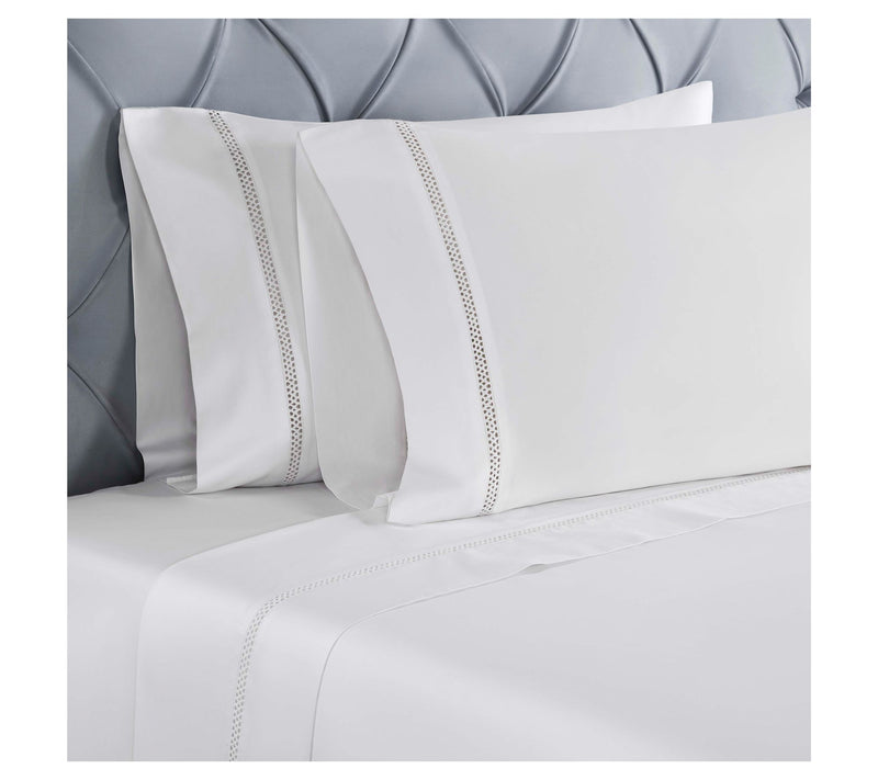 Superior Riverton Cotton Embroidered Sheet Set, King — View 5