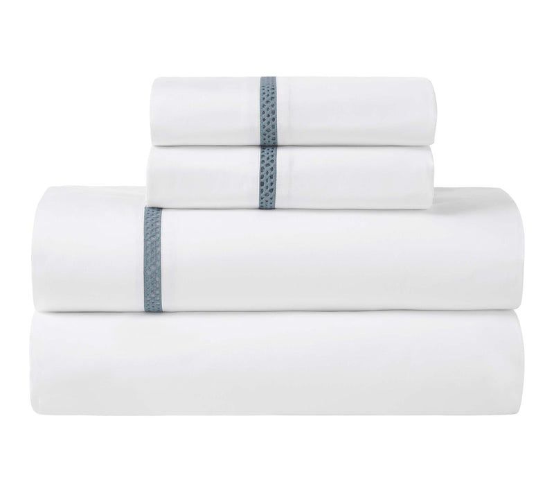 Superior Riverton Cotton Embroidered Bed Sheet Set Twin XL — View 13