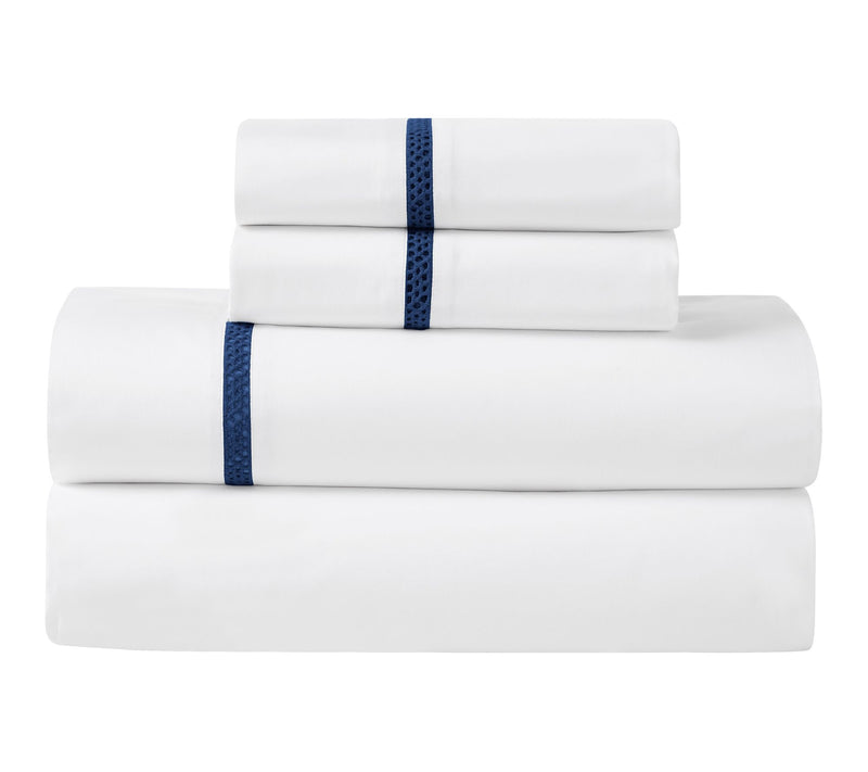 Superior Riverton Cotton Embroidered Bed Sheet Set Twin XL — View 14