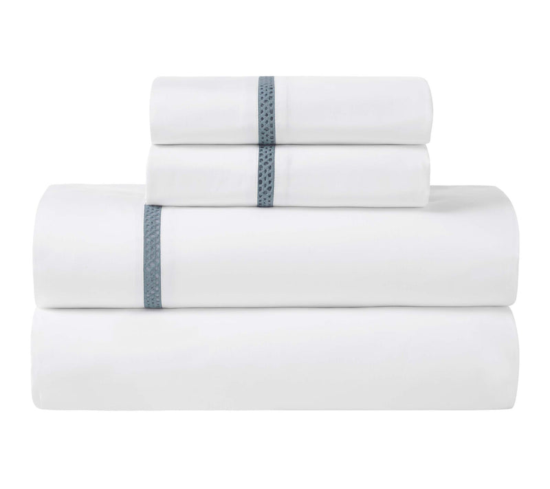 Superior Riverton Cotton Embroidered Sheet Set-Twin — View 12