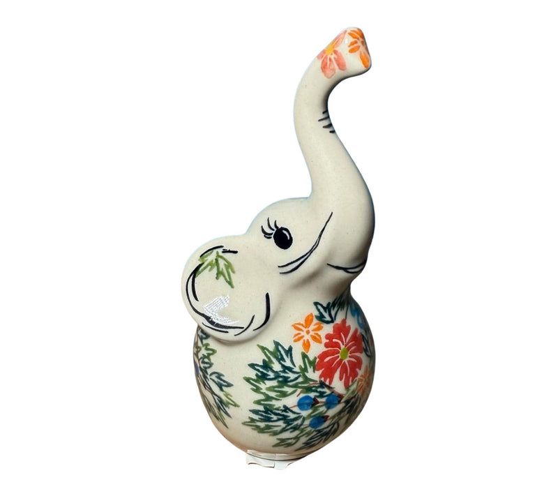 Lidia's Polish Pottery Elephant Ring Holder — Main view