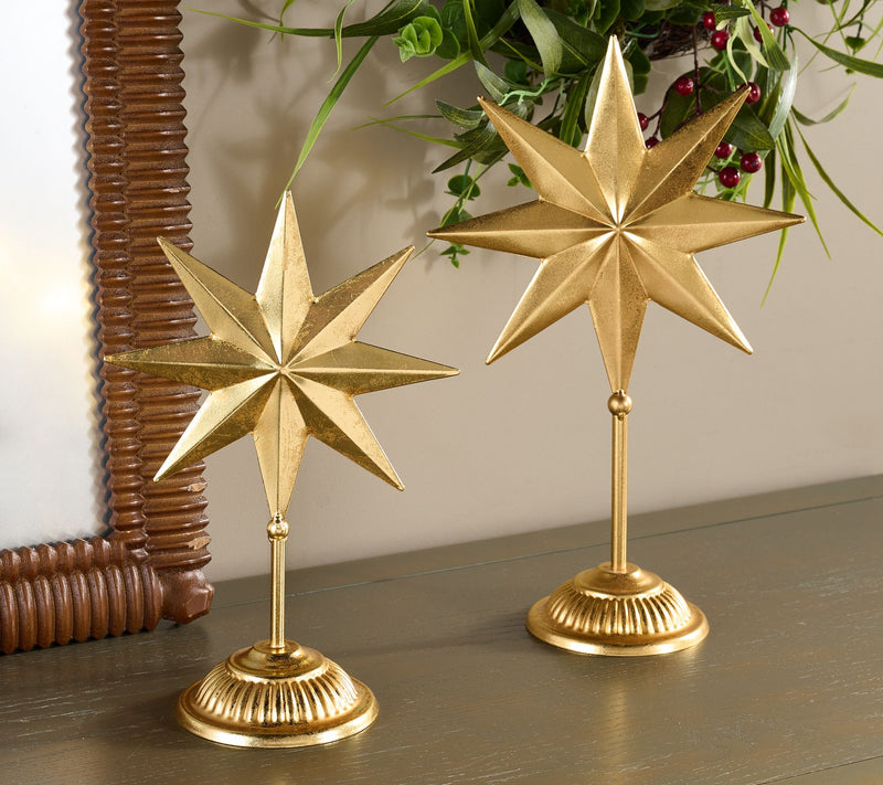 Cozy Cottage by Liz Marie Set of 2 Metal Stars — Main view