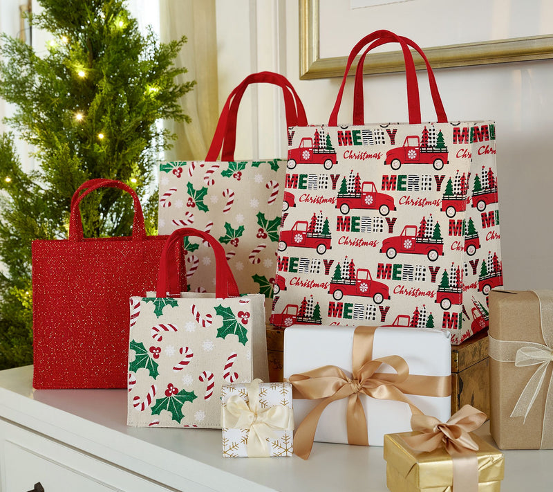 Kringle Express 24-pc Reusable Gift Totes & Hang Tags — View 10