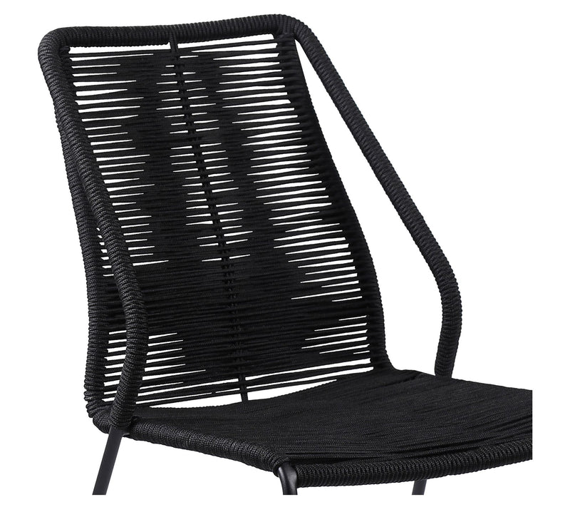 Armen Living Clip Outdoor Dining Chair with Rope - Set of 2 — View 6