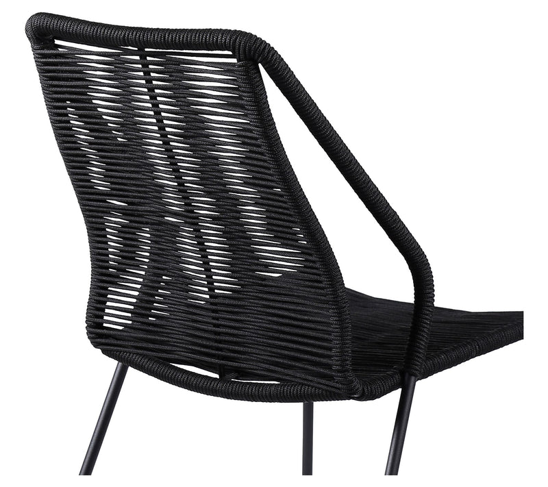 Armen Living Clip Outdoor Dining Chair with Rope - Set of 2 — View 7